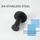 Vanloory Bathroom Towel Hooks 6 Pack Round Coat Hooks Sturdy Wall Mounted Robe Hook SUS 304 Stainless Steel Heavy Duty Clothes Hanger Wall Towel Hooks for Bathroom Bedroom Kitchen Black