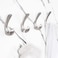 Metaliby 4 Pack Towel Hooks for Bathrooms Wall Mounted Brushed Nickel Bathroom Hooks for Towels Robe Towel Hook for Wall Modern Bath Towel Hook
