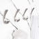 Metaliby 4 Pack Towel Hooks for Bathrooms Wall Mounted Brushed Nickel Bathroom Hooks for Towels Robe Towel Hook for Wall Modern Bath Towel Hook