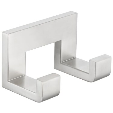 APLusee Brushed Nickel Double Towel Hook 304 Stainless Steel Robe Coat Hook for Bathroom Kitchen Garage Wall Mounted