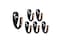 QCAA Heavier Robe Hook Farmhouse Coat Hook Zinc Die Cast Oil Rubbed Bronze Made in Taiwan 6 Pack
