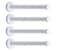 NELXULAS Classic White Stainless Steel Single Super Heavy Duty Wall Mount Hook Coat Hanger Bath Towel Hooks 8 4 PCS