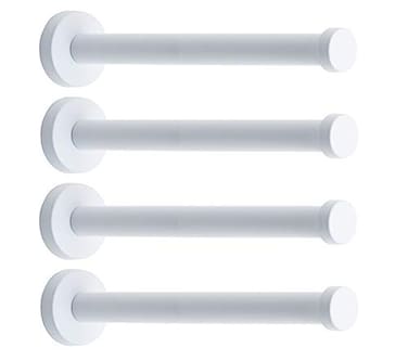 NELXULAS Classic White Stainless Steel Single Super Heavy Duty Wall Mount Hook Coat Hanger Bath Towel Hooks 8 4 PCS