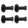 Vanloory Bathroom Towel Hooks 4 Pack Round Coat Hooks Sturdy Wall Mounted Robe Hook SUS 304 Stainless Steel Heavy Duty Clothes Hanger Wall Towel Hooks for Bathroom Bedroom Kitchen 2 in Black