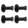 Vanloory Bathroom Towel Hooks 4 Pack Round Coat Hooks Sturdy Wall Mounted Robe Hook SUS 304 Stainless Steel Heavy Duty Clothes Hanger Wall Towel Hooks for Bathroom Bedroom Kitchen 2 in Black