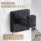 Fenas Towel Hooks for Bathrooms Robe Hook Coat Hook 4 Pack Matte Black Stainless Steel Heavy Duty 33 Lbs Wall Mounted Square Hooks for Bathroom Kitchen Bedroom