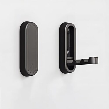 CQPRK Matte Black Foldable Towel Hooks for Bathroom 2 PackWall Hooks for Hanging Heavy Duty Coat Robe Purse Hooks Foldable Hooks Storage Solution for BathroomClosetEntrywayPool 2 Matte Black