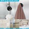 AUGLEAF Suction Cup Hooks for Shower Towel Hooks for Bathroom Kitchen Glass Door Mirror Tile Loofah Towel Bath Robe Hooks for Hanging up to 15 lbs Brushed Black 2 Pack