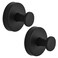 AUGLEAF Suction Cup Hooks for Shower Towel Hooks for Bathroom Kitchen Glass Door Mirror Tile Loofah Towel Bath Robe Hooks for Hanging up to 15 lbs Brushed Black 2 Pack