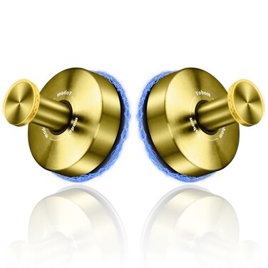 YOHOM Suction Cup Hooks for Shower Bathroom Cup Wall for Inside Vacuum Windows 2 Golden 2 Golden