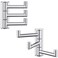 APLusee Polished Chrome Swivel Towel Hook 2 Pack 304 Stainless Steel Coat Hook with 3 Arms Wall Mounted