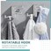 APLusee Polished Chrome Swivel Towel Hook 2 Pack 304 Stainless Steel Coat Hook with 3 Arms Wall Mounted