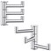 APLusee Polished Chrome Swivel Towel Hook 2 Pack 304 Stainless Steel Coat Hook with 3 Arms Wall Mounted