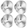 SOCORIA 2026 Upgraded DrillFree Suction Cup Hooks Stainless Steel Suction Cup Hooks for Shower Mirror Wall Bathroom Glass Hanging Towels 4 Pack Brushed Silver