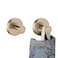 JQK Champagne Bronze Towel Hook Coat Robe Clothes Hook for Bathroom Kitchen Garage Wall Mounted 2 Pack 304 Stainless Steel TH600CBP2