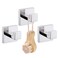 LANC 3PCS Towel Hooks for Bathroom Wall Hooks Heavy Duty Chrome Bath HooksCoat HooksHand Towel HangerRobe Hooks for Bathroom Kitchen Hotel Wall MountedSilver Polished A8805CPP3