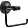 Franklin Brass Voisin 1Pack Toilet Paper Holder Euro Single Post Tissue Roll Wall Mount TP Storage Matte Black Bathroom Decor Accessories VOI50MB