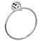 Dynasty Hardware 4011CM Manhattan 612 Diameter Towel Ring Polished Chrome