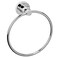 Dynasty Hardware 4011CM Manhattan 612 Diameter Towel Ring Polished Chrome