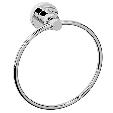 Dynasty Hardware 4011CM Manhattan 612 Diameter Towel Ring Polished Chrome