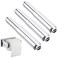 Bememo 3 Pack Toilet Paper Holder Roller Toilet Tissue Holder Replacement Plastic Spring Loaded Chrome Big End