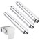 Bememo 3 Pack Toilet Paper Holder Roller Toilet Tissue Holder Replacement Plastic Spring Loaded Chrome Big End