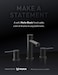 Moen YB0409BL Single Post Modern Toilet Paper Holder Matte Black
