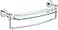 Delta Bathroom Shelf with Polished Chrome Towel Bar Glass Shelf Classic Decor 20 lb Capacity Storage and Organization Cassidy Accessories