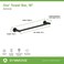 Symmons 353TB18MB Dia 18 in WallMounted Towel Bar in Matte Black
