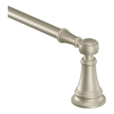 Moen YB8424BN Weymouth 24Inch Single Towel Bar Brushed Nickel