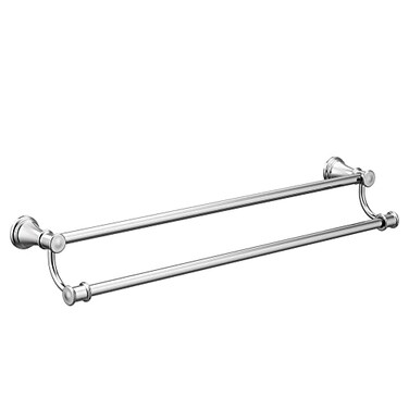 Moen Belfield Chrome 24Inch Bathroom Double Towel Bar YB6422CH