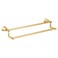 Moen YB0322BG Flara 24Inch Double Towel Bar Brushed Gold