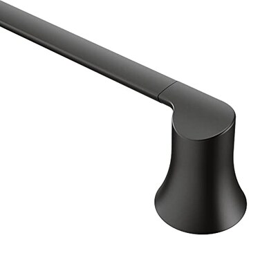 Moen YB0218BL Doux 18Inch Single Towel Bar Matte Black