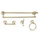 Kingston Brass BAK1113478BB Victorian Bathroom Hardware Set Brushed Brass 24 x 581 x 506