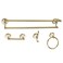 Kingston Brass BAK1113478BB Victorian Bathroom Hardware Set Brushed Brass 24 x 581 x 506