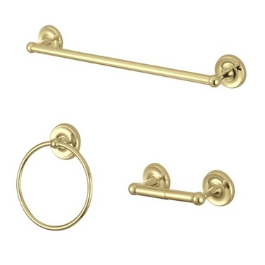 Kingston Brass BAK31248PB Victorian 3Piece Bathroom Accessory Set Polished Brass