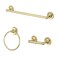 Kingston Brass BAK31248PB Victorian 3Piece Bathroom Accessory Set Polished Brass