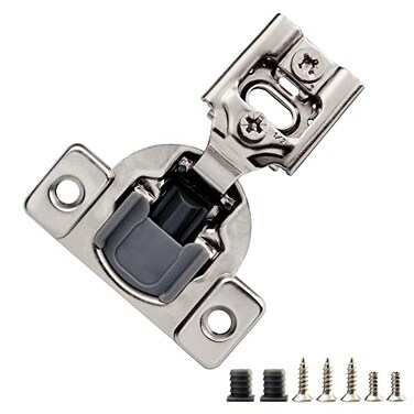 STIANC 50 Pack 12 Overlay 2D Soft Close Hinges for Face Frame Kitchen Cabinet 3 Way Adjustability Quiet SelfShut Door105 Degree