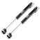 NAIERDI 2 Pack Lift Support Gas Strut Soft Close Hinges 150N33lb Gas Spring Lid Support Toy Box Hinges Kitchen Cabinet Hinges Black