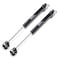 NAIERDI 2 Pack Lift Support Gas Strut Soft Close Hinges 150N33lb Gas Spring Lid Support Toy Box Hinges Kitchen Cabinet Hinges Black