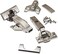 Blum CLIP top BLUMOTION Soft Close Hinges 110 degree Self Closing FACEFRAME with Mounting Plates and hinge cover plates 12 to 34 Overlay Premium 8 Pack