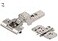Blum Soft Close Full Inset Concealed Euro Cabinet Door Hinge Set with 110 Opening Angle Clip Top BLUMOTION Technology for Frameless Cabinets Includes 2 Hinges 2 0mm Mounting Plates Screws