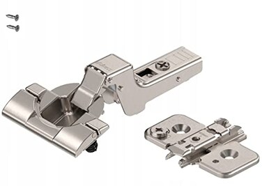 Blum Soft Close Full Inset Concealed Euro Cabinet Door Hinge Set with 110 Opening Angle Clip Top BLUMOTION Technology for Frameless Cabinets Includes 2 Hinges 2 0mm Mounting Plates Screws