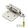 Ravinte 20 Pack 10 Pairs 12 Inch Overlay Cabinet Door Hinges Kitchen Satin Nickel SemiConcealed Face Mount SelfClosing Cabinet Hinges with Bumpers Screwdriver