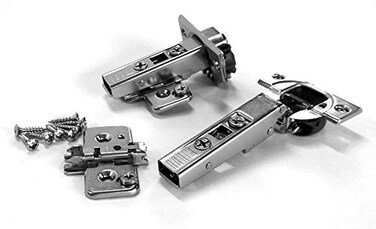 Blum Clip top BLUMOTION Soft Close Hinges A Frameless 110 Degree Hinge That is Self Closing Includes Mounting Plates Full Overlay 8 Pack