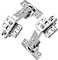 TamBee 135 Degree Cabinet Hinges Lazy Susan Hinge for Corner Cabinets Hidden Hinges for Kitchen Folded Doors 3D Adjustment Cupboard Hinge Replacement Brushed Nickel 1 Pair