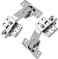TamBee 135 Degree Cabinet Hinges Lazy Susan Hinge for Corner Cabinets Hidden Hinges for Kitchen Folded Doors 3D Adjustment Cupboard Hinge Replacement Brushed Nickel 1 Pair