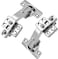 TamBee 135 Degree Cabinet Hinges Lazy Susan Hinge for Corner Cabinets Hidden Hinges for Kitchen Folded Doors 3D Adjustment Cupboard Hinge Replacement Brushed Nickel 1 Pair