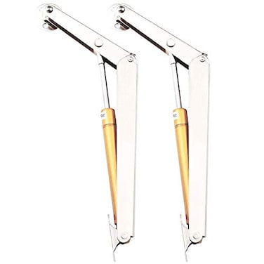 Tiberham Lid Support Hinge 200N Heavy Duty Gas Spring Lid Stay Hinge Buffer Damper Tatami Supports Gas Strut Hydraulic Rod for Kitchen Cabinet Door Cupboard Toy Box Pneumatic Stop Support