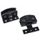 SUUJI Cabinet Glass Door Hinge2 Pcs 90 Degrees Frameless DoorCupboard Display Cabinet Glass Clip Showcase Wine Clamp Gate Hinge Black